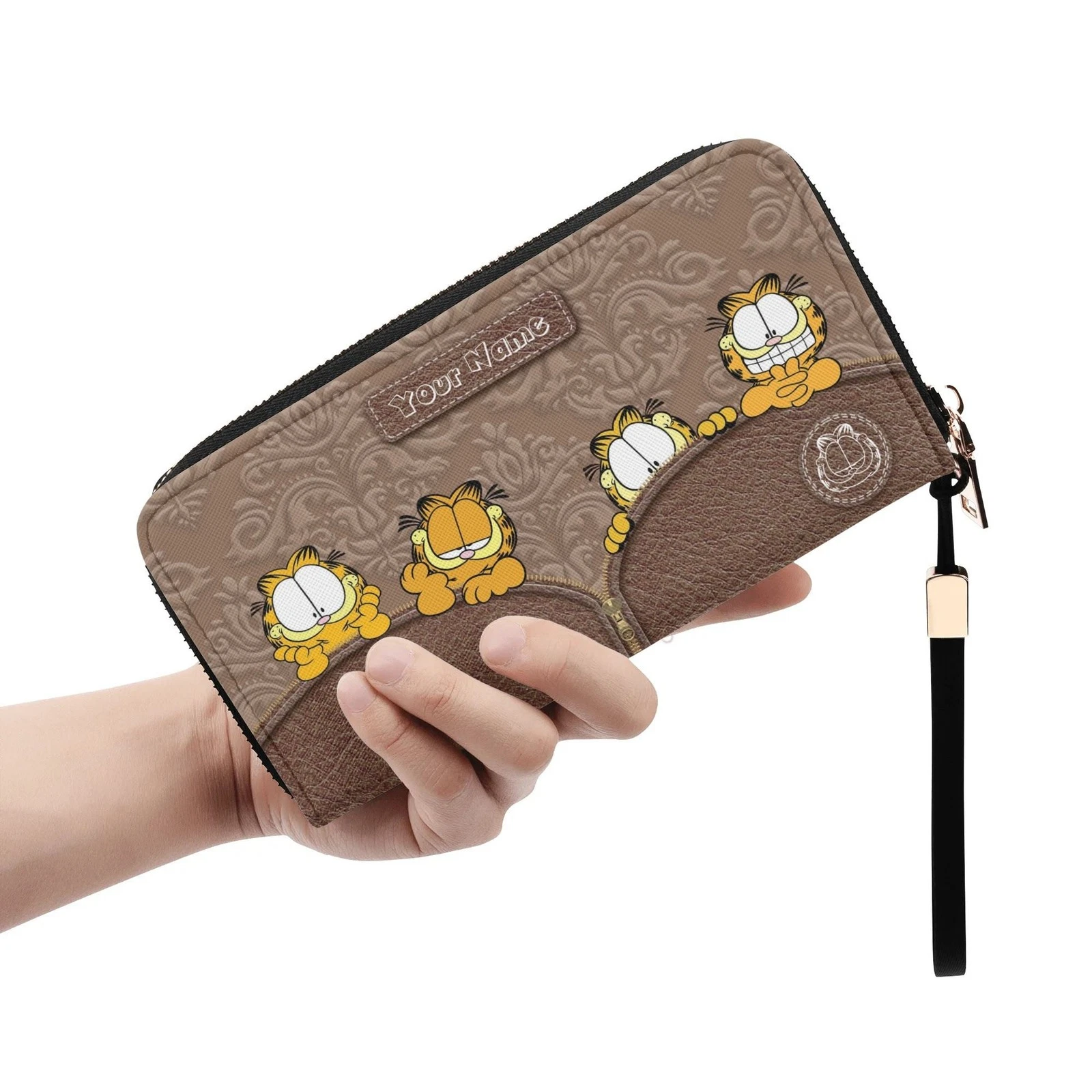 Garfield Handbag, Cartoon Cat Leather Bag, Funny Comic Character Handbag