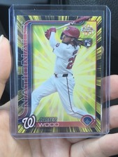 2025 Topps Chrome James Wood Radiating Rookies #RR-7 Case Hit SSP RC