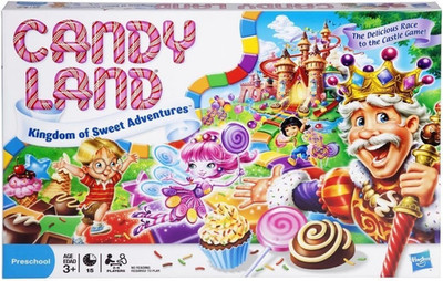 Classic Sweet Themed Kids Race Board Game with Colorful Pawns for Family Play