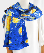 100 Silk mulberry Scarf Women neckerchief Shawl Wrap navy blue yellow MY122