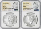 2023 $1 Morgan & Peace Dollar NGC MS70 Early Releases