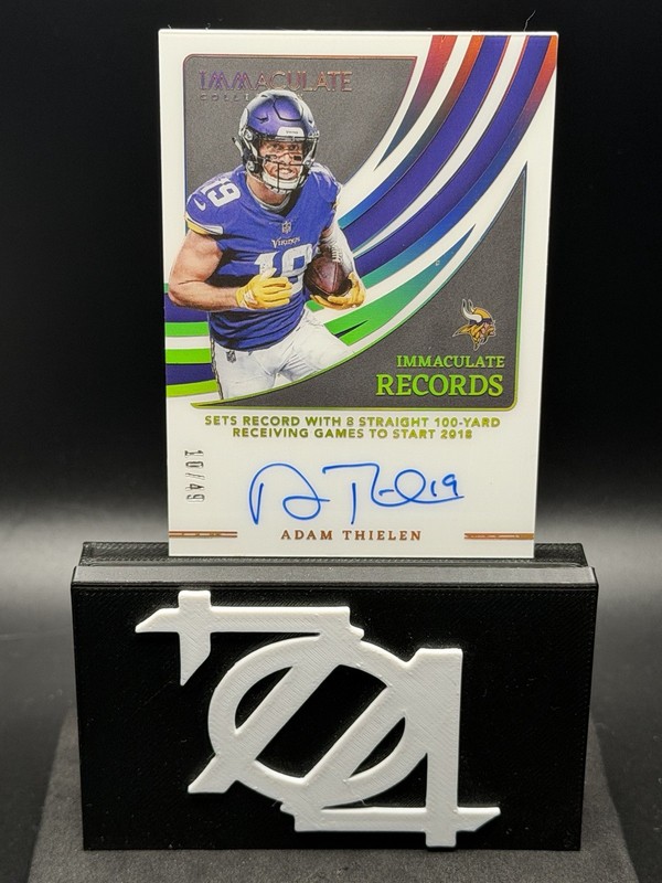 2023 Immaculate Collection Football Adam Thielen #REC-ATH Records Auto /49