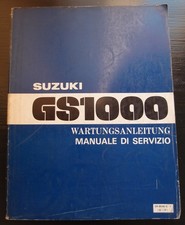 Suzuki GS1000 1978 manuale di servizio, officina, originale italiano e tedesco