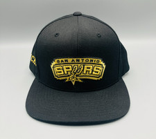 Mitchell Ness San Antonio Spurs Hat "Jackson" Black Gold Snapback Cap