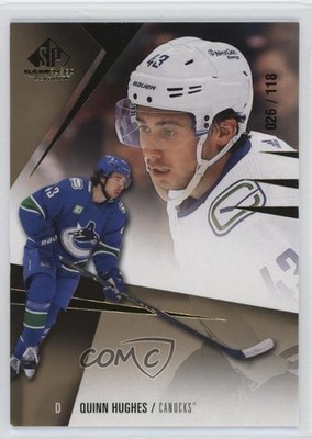 2023-24 Upper Deck SP Game Used Stars Gold /118 Quinn Hughes #105 1u23