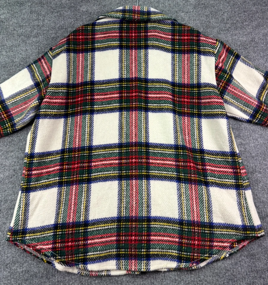 Jaqueta xadrez Karen Kane feminina plus size OX lã vermelha verde - Imagem 4 de 4