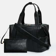 Diaper Bag Tote, Baby Bag,Leather Diaper Bag,Baby Tote Bag with 9 Pockets,Lar...