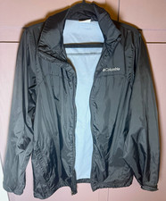 Columbia Raincreek Falls Rain Jacket Men's S Black Packable Windbreaker
