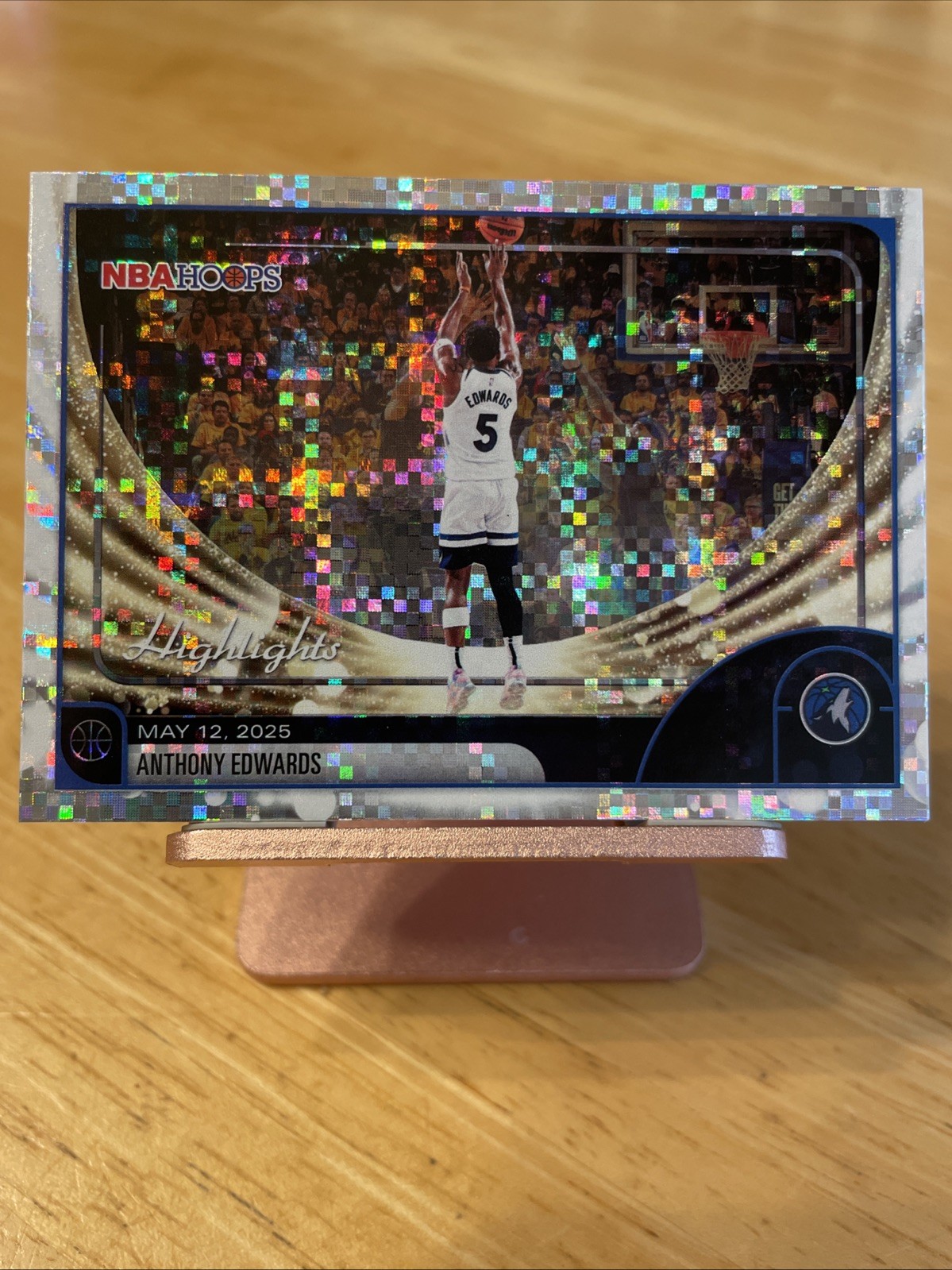 2025-26 Anthony Edwards Topps NBA Hoops Light Burst #270 Highlights Wolves🏀🏀