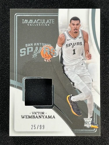 2023-24 Panini Immaculate Collection Victor Wembanyama Rookie RC Patch Spurs /99