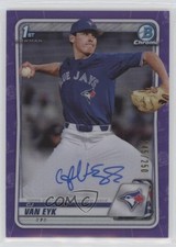 2020 Bowman Draft Chrome Picks Purple Refractor 245/250 CJ Van Eyk Auto 0f5t