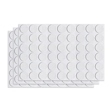 3 Sheet 162pcs 21mm(Dia) Screw Hole Cover Sticker Furniture PVC Hole Cap Beige