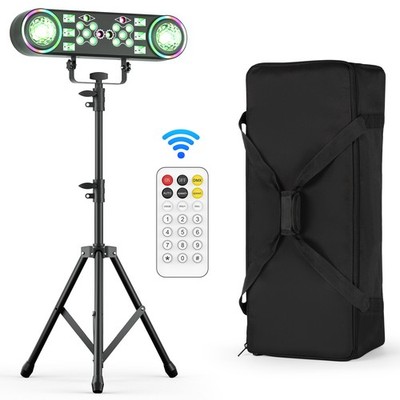 DJ Partylicht Set mit Tasche Mobile DMX Bühnenbeleuchtung LED Disco Lichteffekt