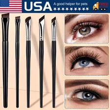 5pcs Eyeliner Brushes Fine Angled Eye Liner Ultra Thin Precision Makeup Brushes