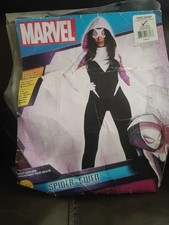Spider Gwen Women Size Large 10-14 Halloween Costume Used MISSING GLOVES 