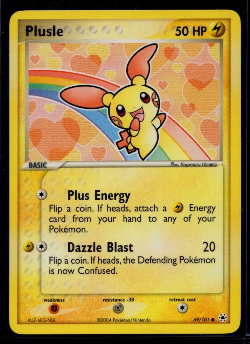 Plusle 69/101 Hidden Legends Pokemon Card NM