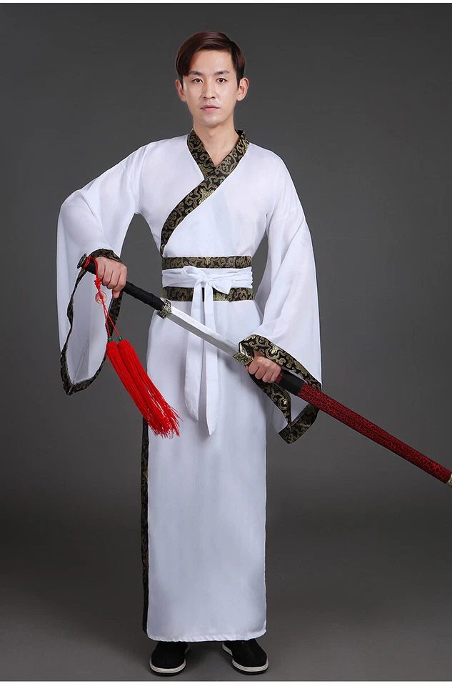 Chinese ancient man cosplay hanfu graduation clothes tang dynasty stage costume  - Image 4 of 4