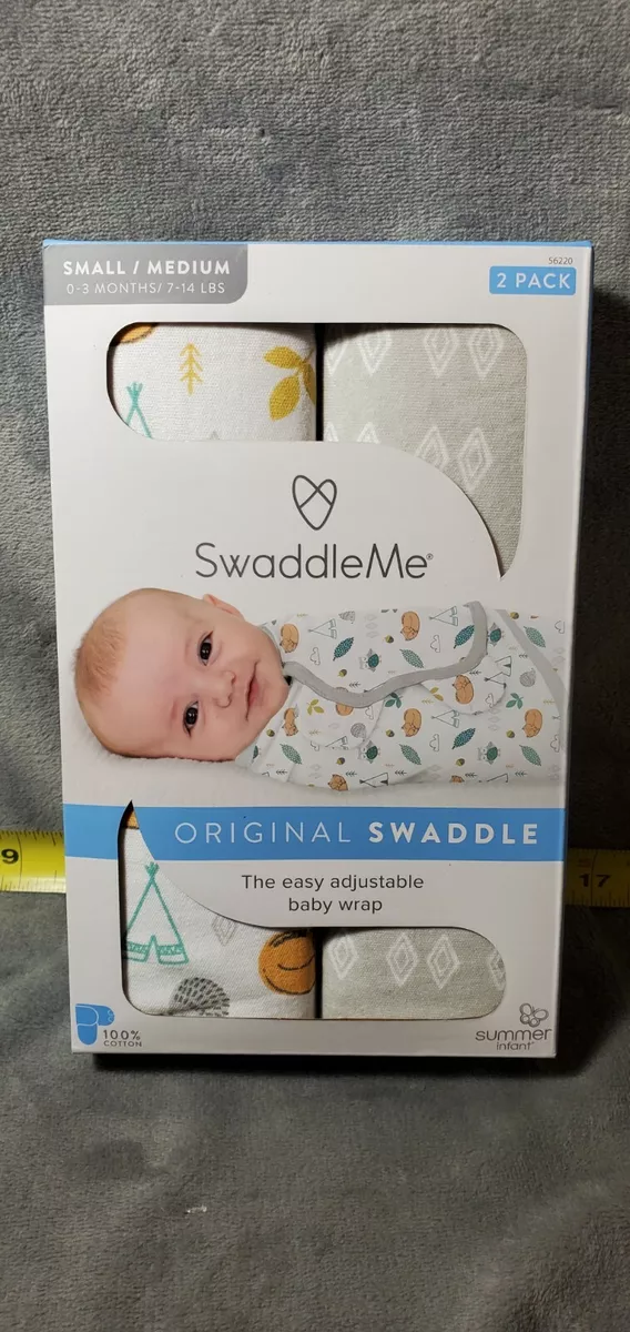 Summer Infant SwaddleMe Baby Swaddle 2 Pack 0-3 Months