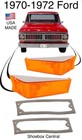 1970 1971 1972 Ford Pickup Truck Park Parking Light Turn Signal Lens Kit US MADE