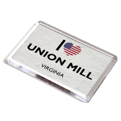 FRIDGE MAGNET - I Love Union Mill, Virginia - USA
