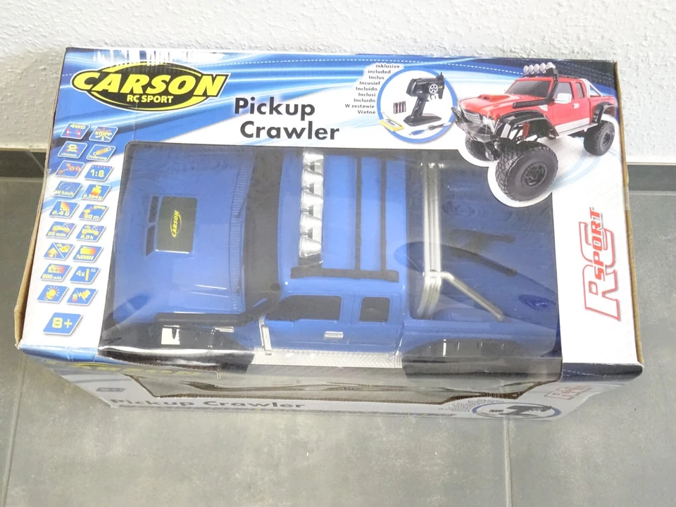 Carson 1:8 Nr.: 500404241 PickUp Crawler RC blau, in OVP EX2655 - Bild 2 von 3