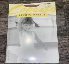 New Capezio Basics Footed Tights Style Sz 1 Youth Suntan 1825C