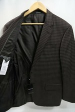 232 Armani Emporio Armani G Line Super 130's Check Blazer Jacket Size 44 R