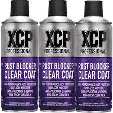 XCP Rust Blocker Clear Coat Aerosol Spray Performance Rust Protection 400ml x3