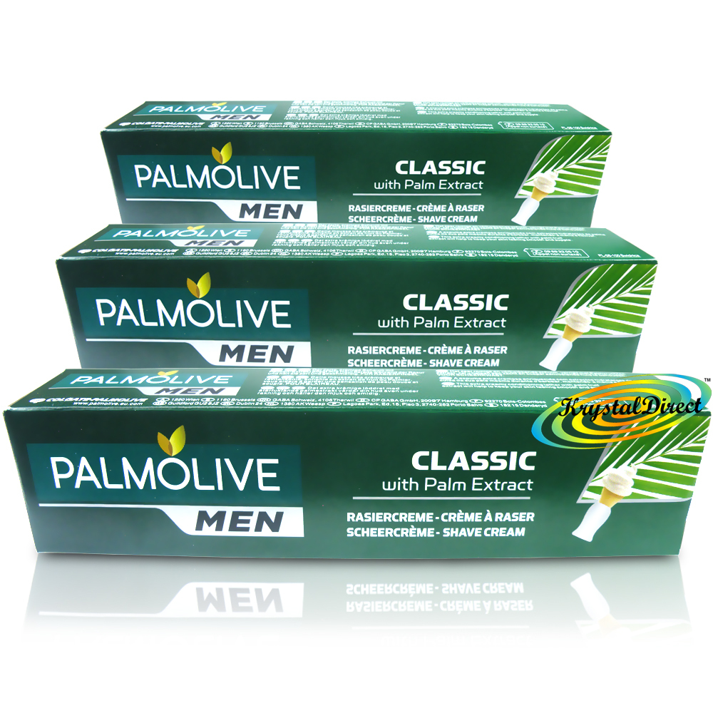 3x Palmolive For Men Classic With Palm Extract Shaving Shave Cream