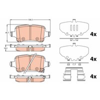 BremsbelÄGe Opel T. Insignia 1.5-2.0 17-