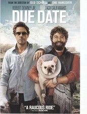 No Disc No Case ORIGINAL COVER ART Due Date 2011 DVD cover Robert Downey Jr