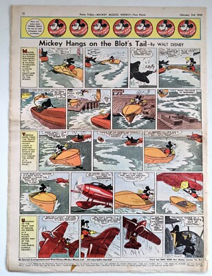 Mickey Mouse Weekly Vol 5 No 209 – February 3rd 1940 VG+ WW2 copy