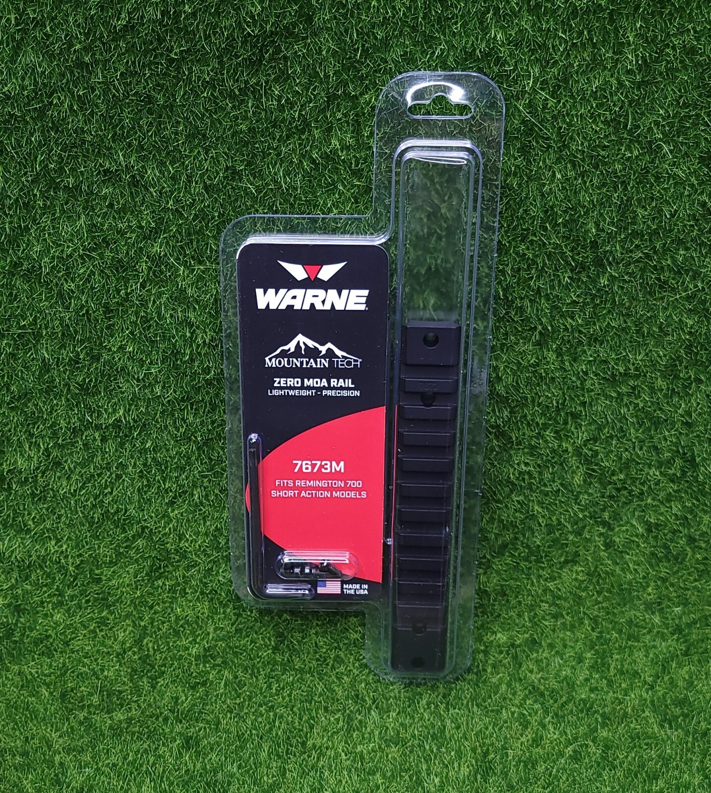 Warne MountainTech Zero MOA Rail Scope Base Mounts, Aluminum, Black - 7673M