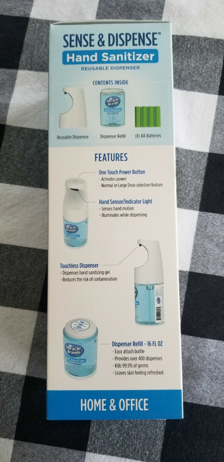 Brand New Miracle Brands Sense and Dispense Touchless Hand Cleaner