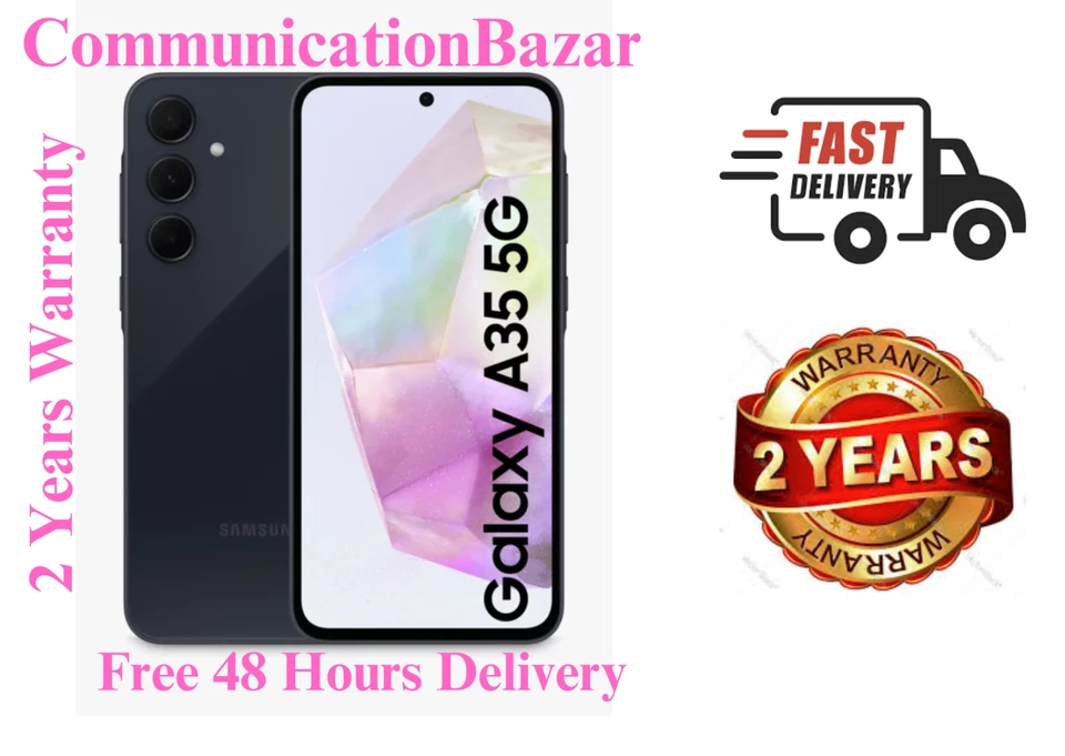New Sealed Samsung Galaxy A35 Smartphone 128GB/256GB Unlocked 5G Dual Sim 2024 - Image 2 of 4