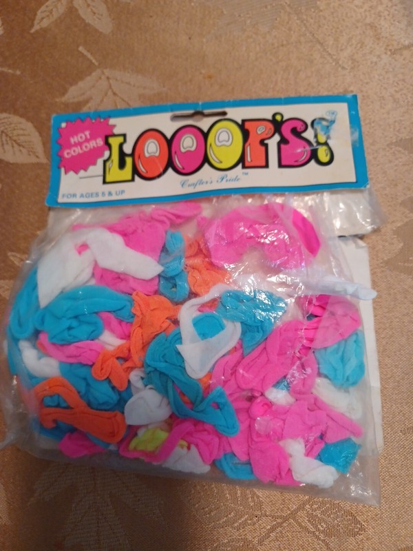 Vintage  Neon Colors Nylon Weaving Loops for Loom Potholder 70/80s Craft Replace