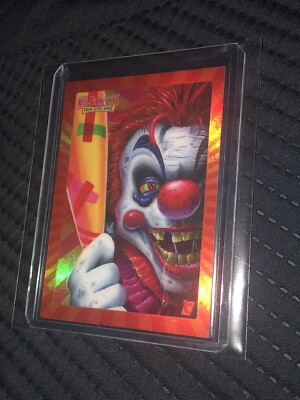 2023 Series 1 Killer Klowns from Outer Space Batter Up RED HOLO Card