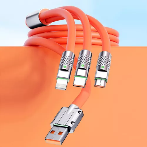 3 in 1 Fast USB Charging Cable Universal Multi Function Cell Phone Charger Cord - Picture 4 of 17