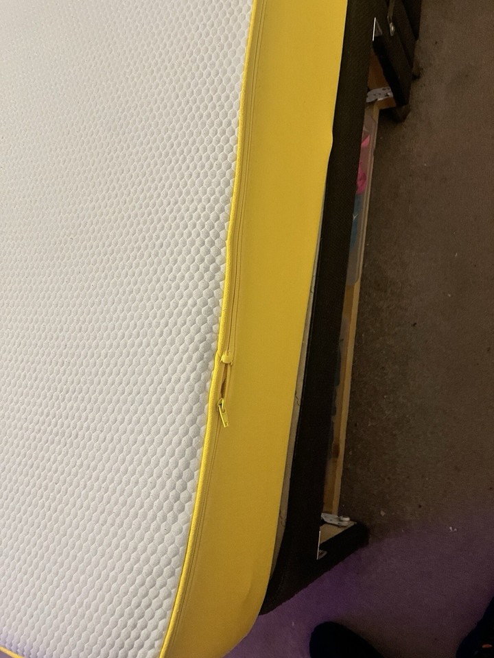 Double divan bed base with headboard and evesleep mattress eBay