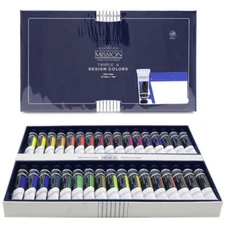 Mijello Mission White MWC-7034 Class Watercolor Paint 34 Color 15 ml Set Drawing