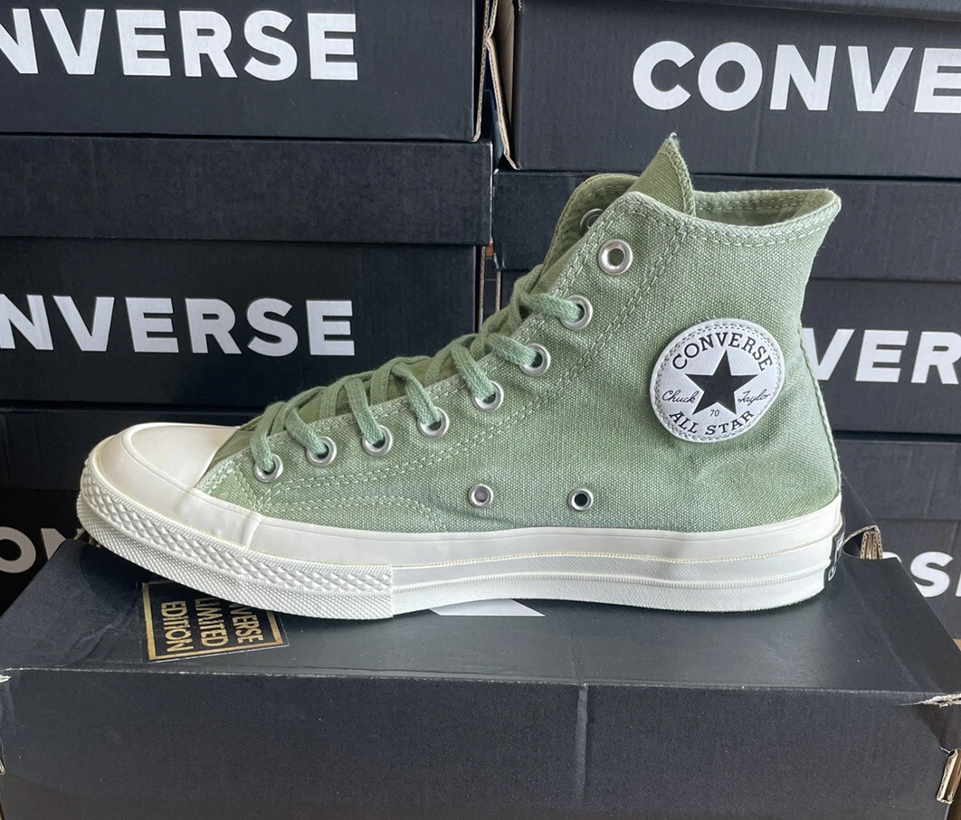 Converse Chuck 70 Hi Dyed Green UK Size 9 RRP 100 Brand New In Box