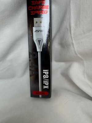 Aspor Iphone Charger Cord Safe Charge Speed ip8/ipx 2.4A AC-06