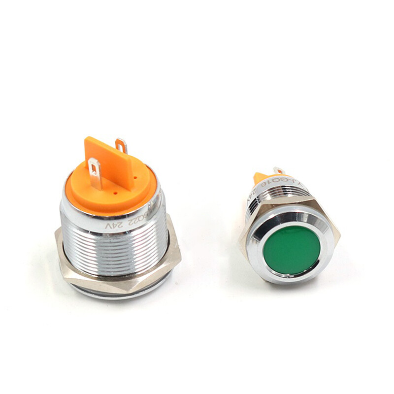 Luce a LED metallo, foro 8mm, 12V/24V/230V, IP40 - XD8-1 Tensione 24 V Luce a LED metallo, foro 8mm, 12V/24V/230V, IP40 - XD8-1 Tensione 24 V