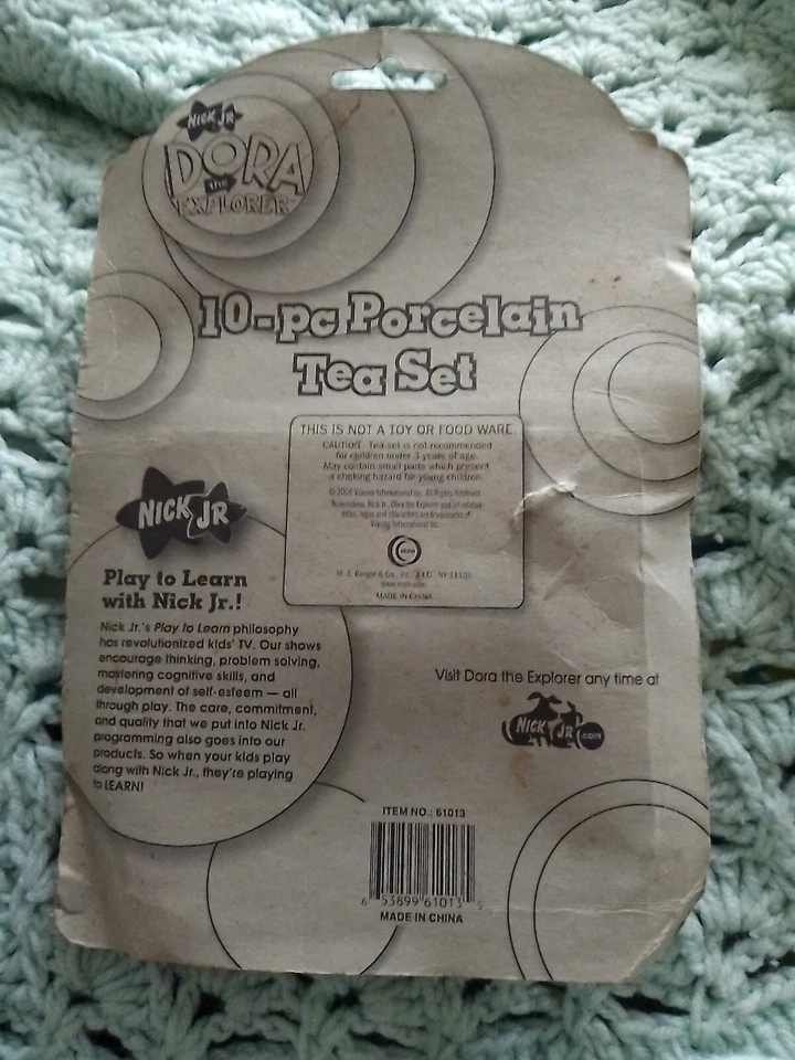 Juego de té de porcelana Dora The Explorer de 10 piezas Foto 2 de 2