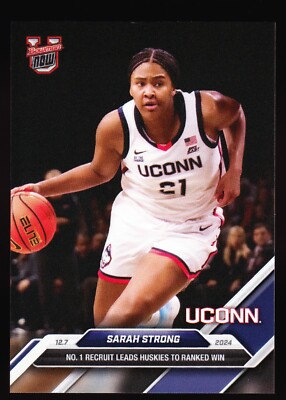 Sarah Strong UConn Huskies #1 Recruit vs Louisville 2024 Bowman U Now #26 Base