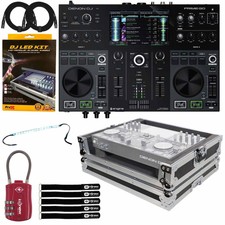 Denon Dj Prime Go 2-deck Rechargeable Portable Dj Controller W Flight Case
