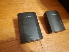 Linksys Powerline AV Network Adapter Set, (PLSK400-NP), Excellent Condition