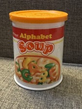 Vintage Fisher Price Fun With Food Alphabet Soup Container Lid  ABC Complete