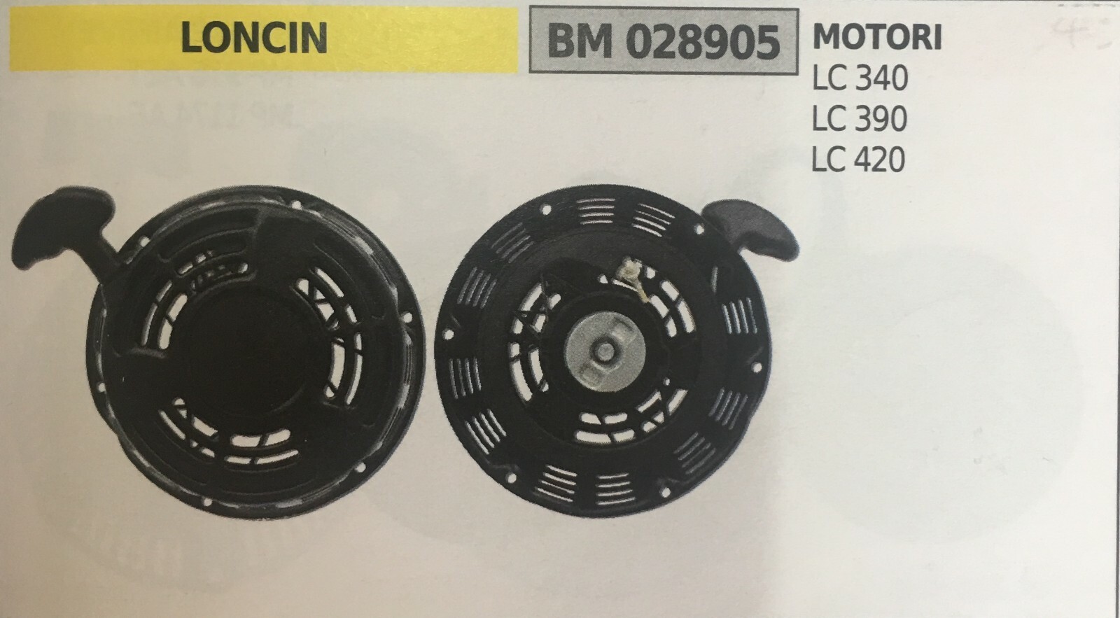 Ricambio Brumar BM028905 per Motori Loncin - Avviatore Completo 4 Tempi
