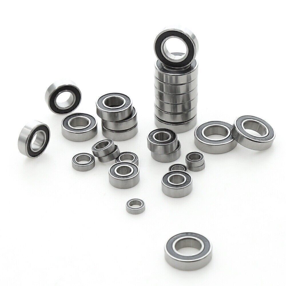 28Pcs Ball Bearings Full Car Bearing Rubber Sealed for Sledge 1:8 RC Truggy